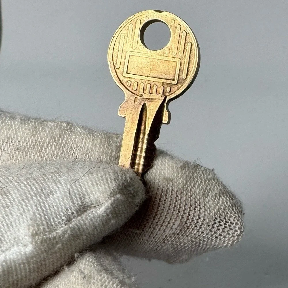 Vintage Louis‎ Vuitton Padlock and Key #202 Gold Tone Authentic Collectible